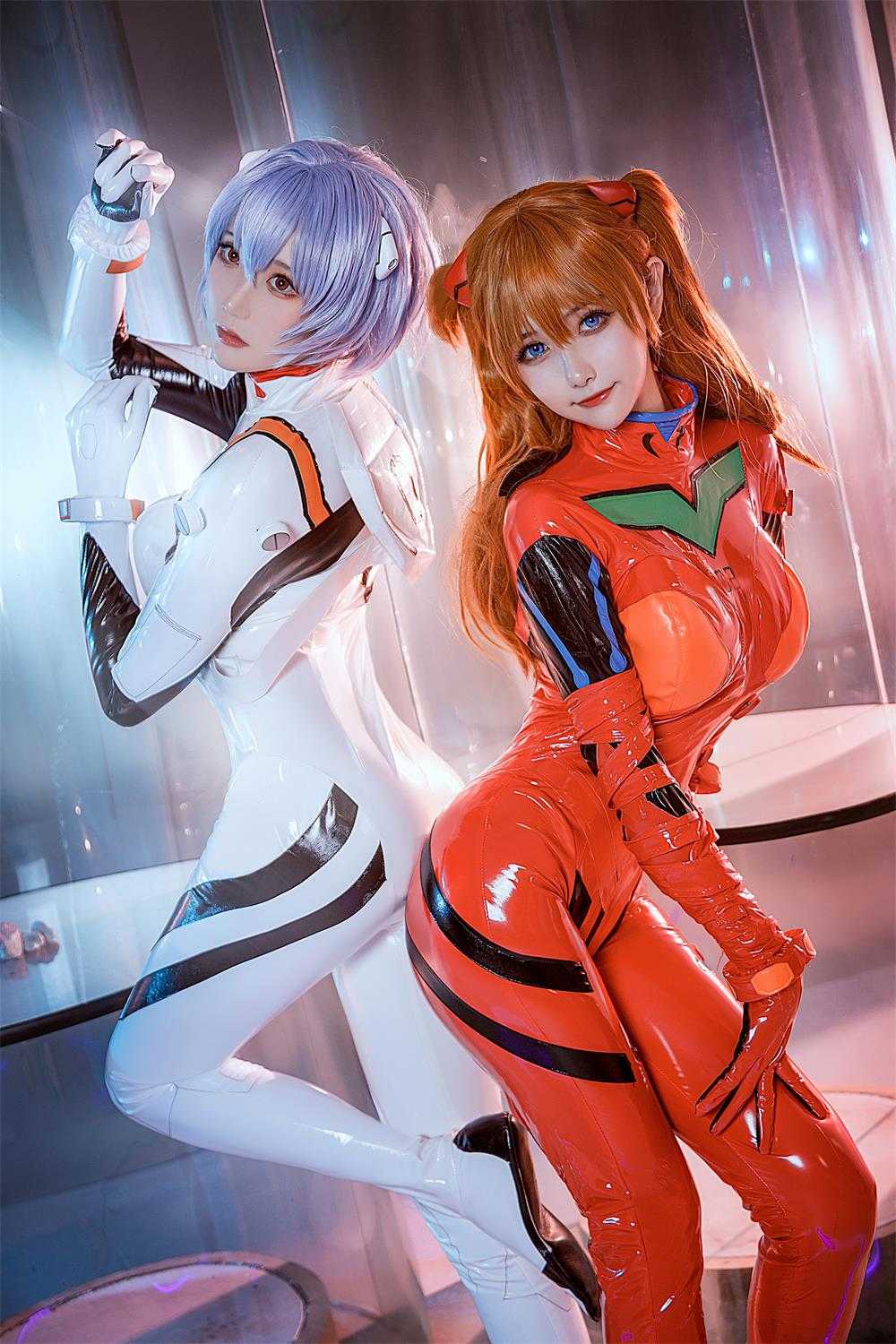 [瓜希酱 & Momoko葵葵] 明日香 & 绫波丽 (EVA) 双厨狂喜版 [62P/550M]（）4
