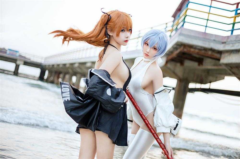 [瓜希酱 & Momoko葵葵] 明日香 & 绫波丽 (EVA) 双厨狂喜版 [62P/550M]（）2